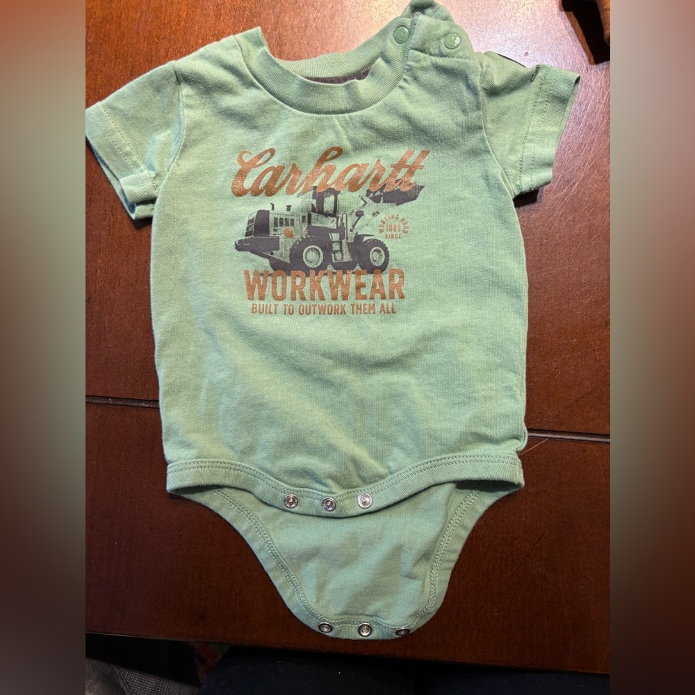 Carhartt Green Baby Onesie